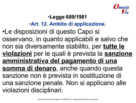 sanzione codice della strada 689/81